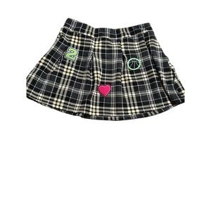 Gold and Black pleated Mini skirt 32”  XL